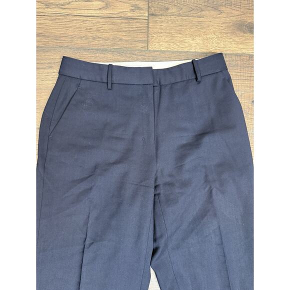 M.M Lafleur Women’s The Mejia Pants Washable Wool Twill Dark Navy Blue Sz 2 - Picture 2 of 7